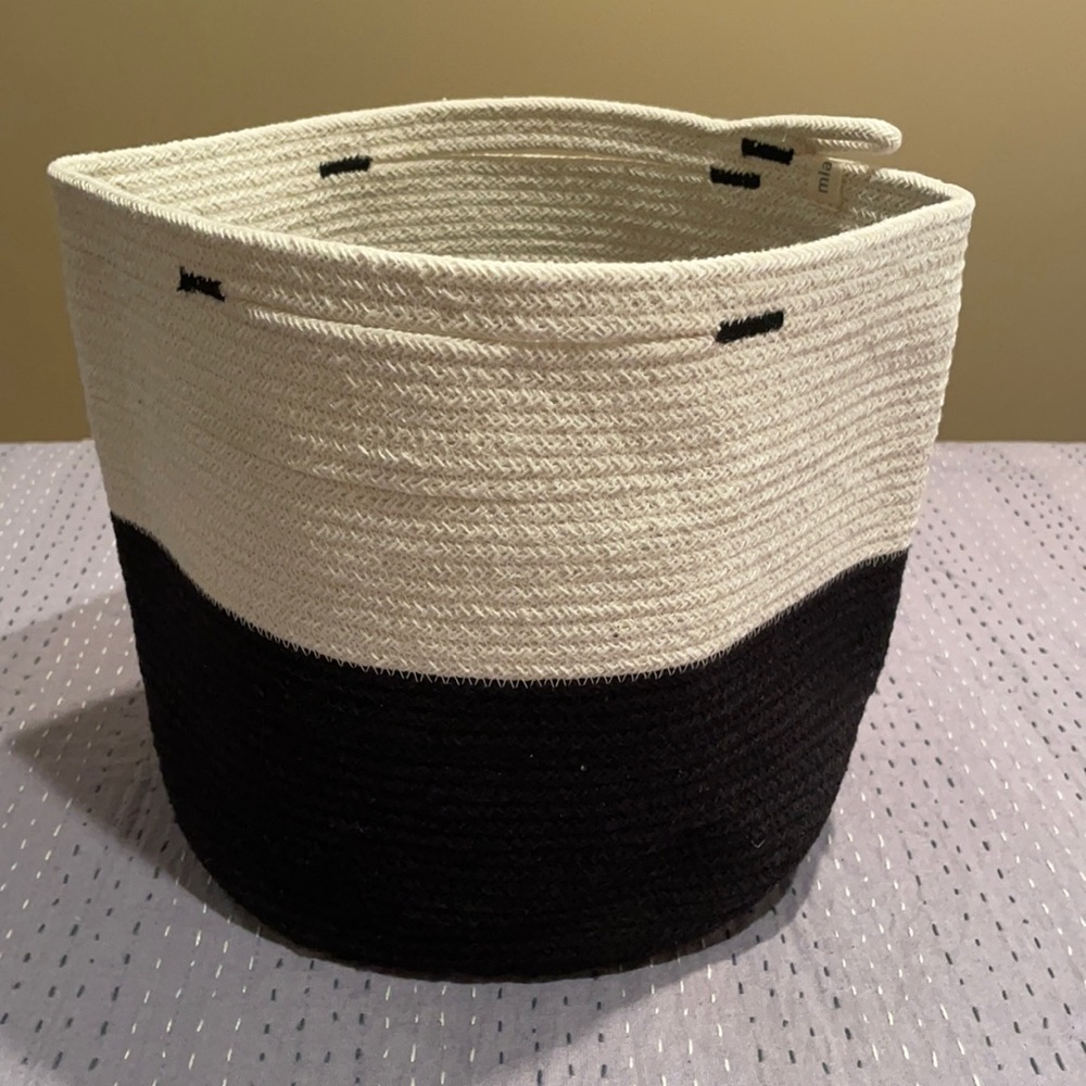 mia melange FabFitFun Foldable Cotton Basket